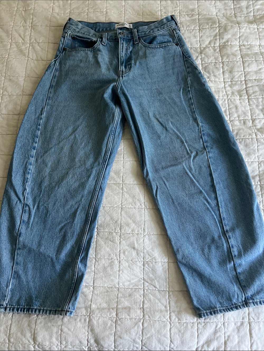 Abercrombie & Fitch Curve Love The Barrel Jean Mid Rise - Picture 2 of 11